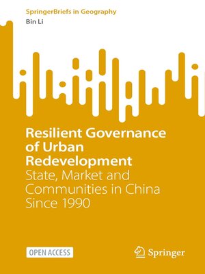 cover image of Resilient Governance of Urban Redevelopment